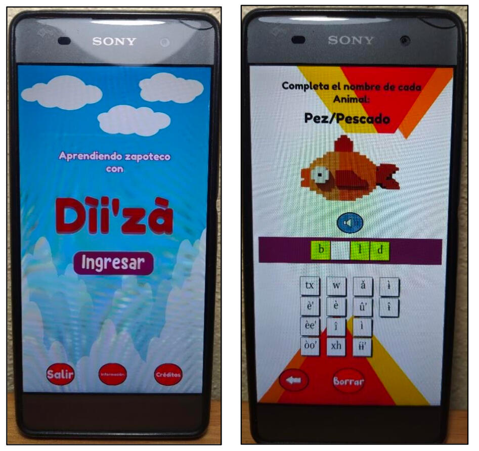 mobiles with blue screen title app